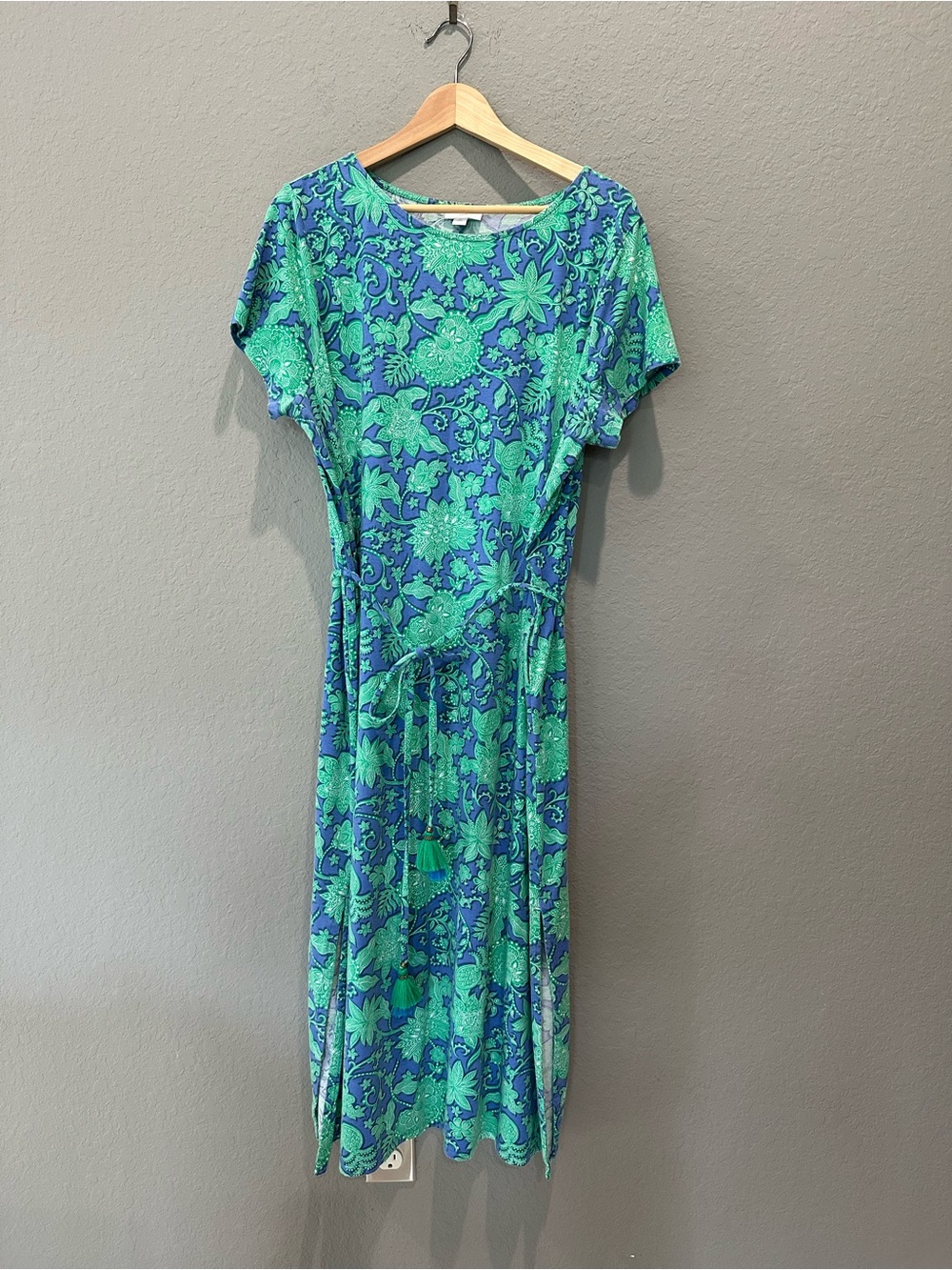 J. Jill Women's Midi/maxi Dress With Pockets And Tie Belt Sz XLP EUC